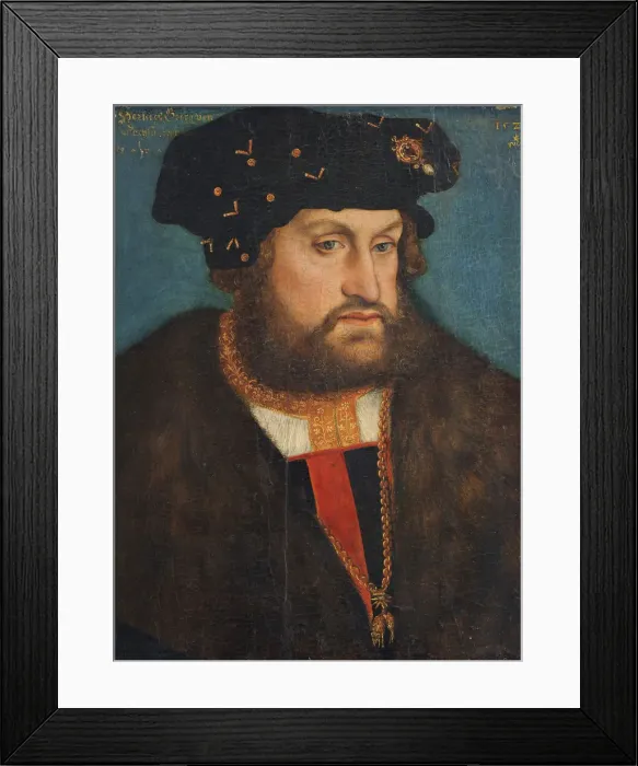 Framed Print : George the Bearded (1471-1539), Duke of Saxony, 1524 Framed Print : George the Bearded (1471-1539), Duke of Saxony, 1524