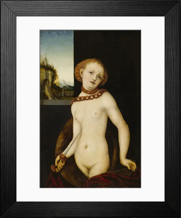 Framed Print : Lucretia, 1530 Framed Print : Lucretia, 1530