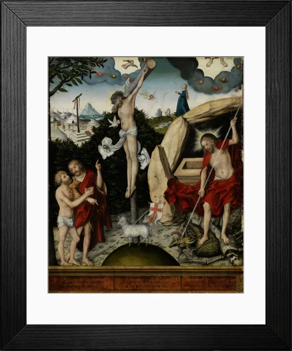 Framed Print : Allegory of Law and Grace, after 1529 Framed Print : Allegory of Law and Grace, after 1529