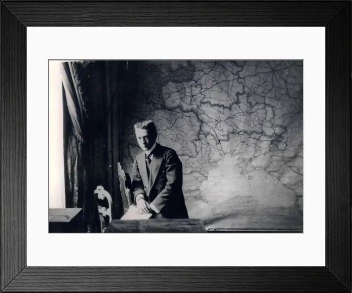 Framed Print : Prime Minister of the Russian Provisional Government Alexander Kerensky in his bureau in the Winter Framed Print : Prime Minister of the Russian Provisional Government Alexander Kerensky in his bureau in the Winter