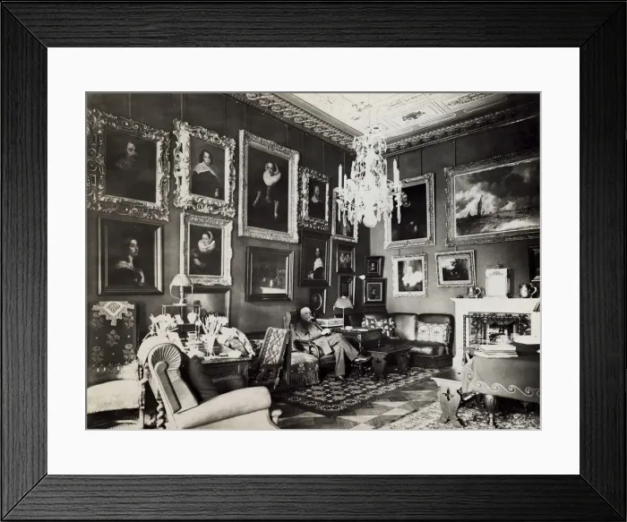 Framed Print : Paul Sinebrychoff (1859-1917) in his study, 1910s Framed Print : Paul Sinebrychoff (1859-1917) in his study, 1910s
