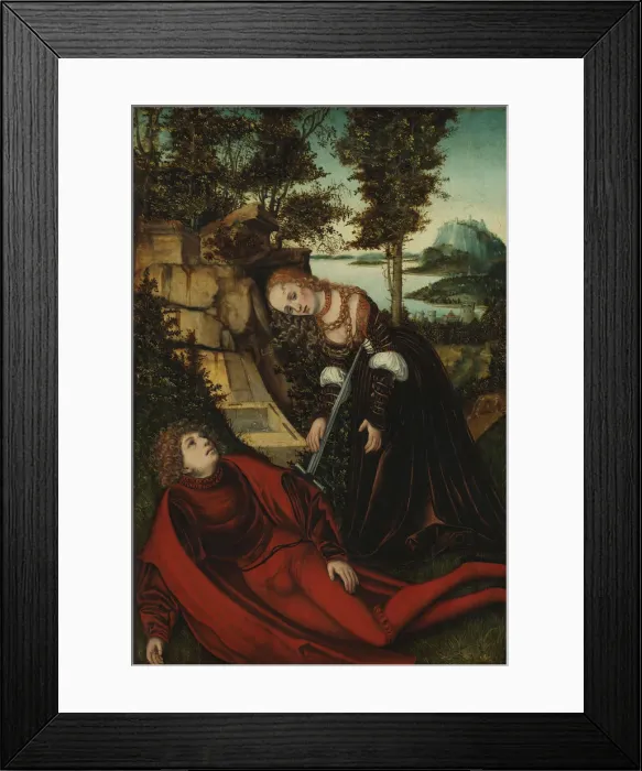 Framed Print : Pyramus and Thisbe, ca 1515-1520 Framed Print : Pyramus and Thisbe, ca 1515-1520