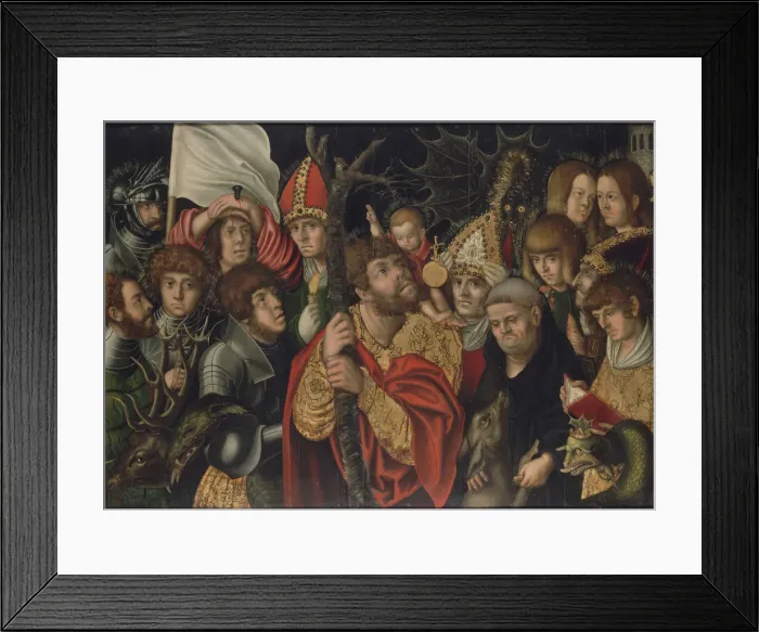 Framed Print : The Fourteen Helpers in Need, ca 1505-1508 Framed Print : The Fourteen Helpers in Need, ca 1505-1508