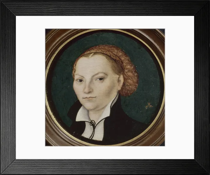 Framed Print : Portrait of Katharina Luther, nee Katharina von Bora (1499-1552), c. 1525 Framed Print : Portrait of Katharina Luther, nee Katharina von Bora (1499-1552), c. 1525
