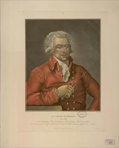 Portrait of Joseph Bologne, Chevalier de Saint-Georges (1745-1799), c. 1780