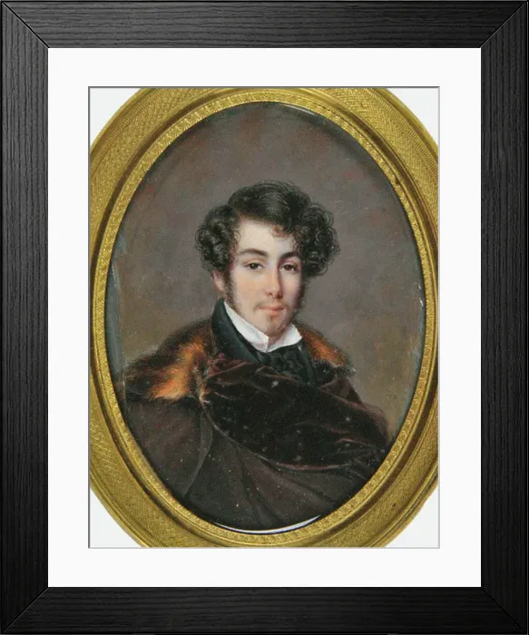 Framed Print : Portrait of the opera singer John Braham (1774-1856), Early 19th cen Framed Print : Portrait of the opera singer John Braham (1774-1856), Early 19th cen