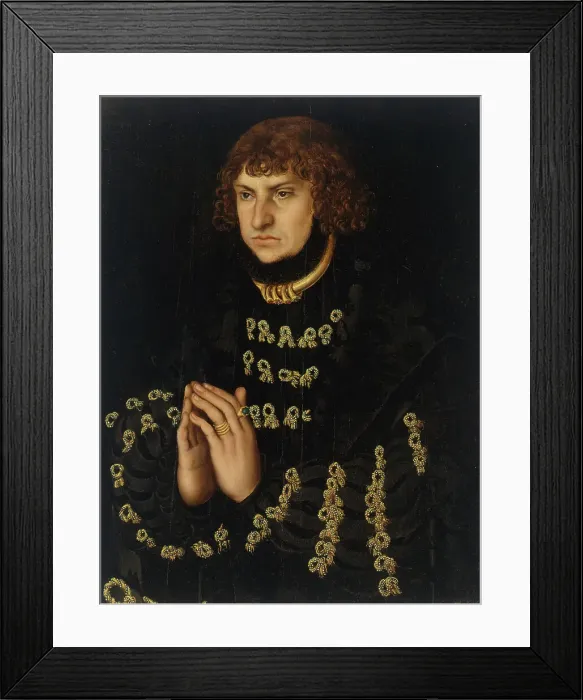 Framed Print : Johann the Steadfast (1468-1532), Elector of Saxony, ca 1515 Framed Print : Johann the Steadfast (1468-1532), Elector of Saxony, ca 1515