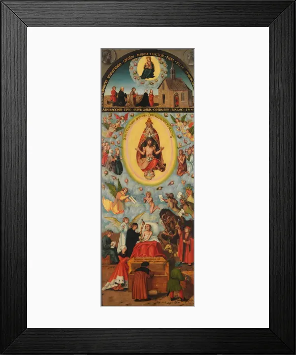 Framed Print : The Dying Man, ca 1518 Framed Print : The Dying Man, ca 1518