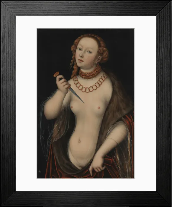 Framed Print : Lucretia, 1525-1550