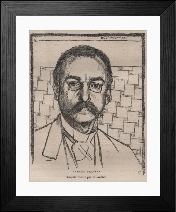 Framed Print : Self-Portrait, 1892 Framed Print : Self-Portrait, 1892