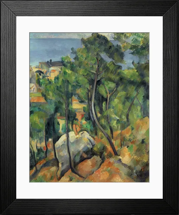 Framed Print : View of the Sea at L Estaque Framed Print : View of the Sea at L Estaque