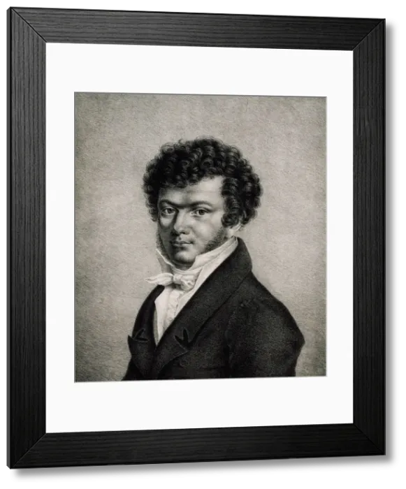 Framed Print : Portrait of Ferdinand Ries (1784-1838), ca 1820 Framed Print : Portrait of Ferdinand Ries (1784-1838), ca 1820