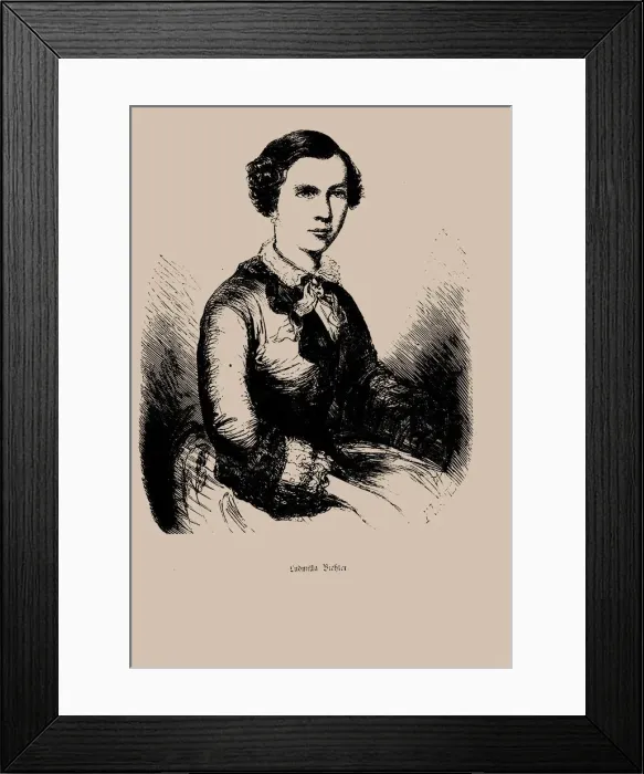 Framed Print : Portrait of Ludmilla Biehler (1834-1890), 1850 Framed Print : Portrait of Ludmilla Biehler (1834-1890), 1850