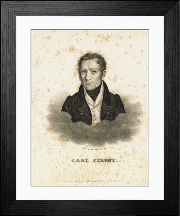 Framed Print : Portrait of Carl Czerny (1791-1857), c. 1830 Framed Print : Portrait of Carl Czerny (1791-1857), c. 1830