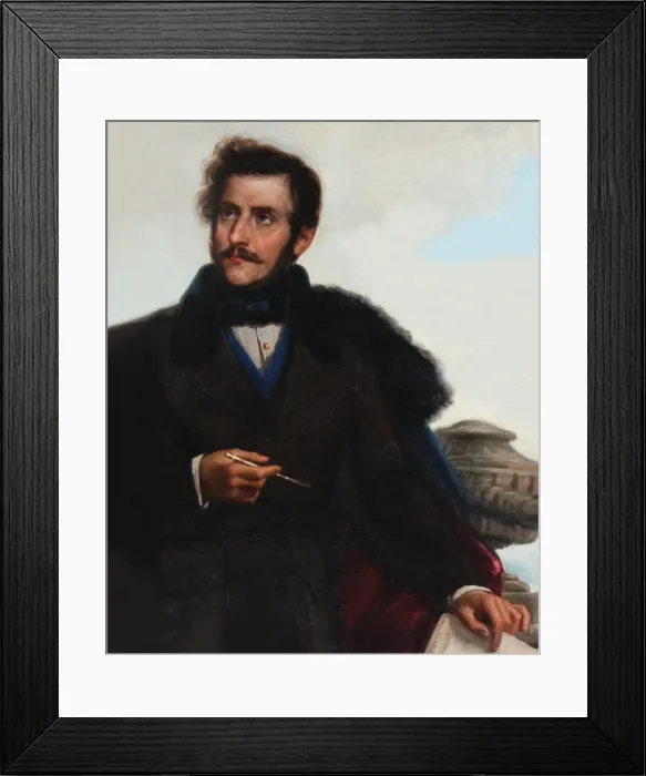 Framed Print : Portrait of Gaetano Donizetti (1797-1848) Framed Print : Portrait of Gaetano Donizetti (1797-1848)