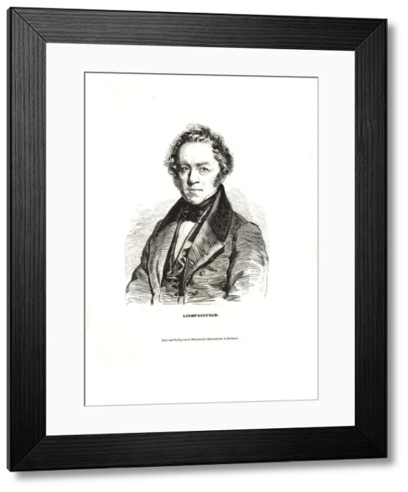 Framed Print : Portrait of Peter Joseph von Lindpaintner (1791-1856), 1836 Framed Print : Portrait of Peter Joseph von Lindpaintner (1791-1856), 1836