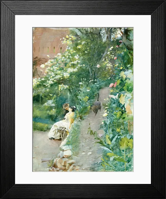 Framed Print : In garden of Alhambra