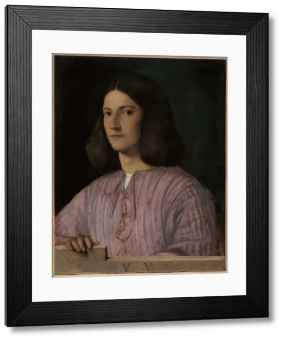 Framed Print : Portrait of a Young Man (Giustiniani Portrait) Framed Print : Portrait of a Young Man (Giustiniani Portrait)