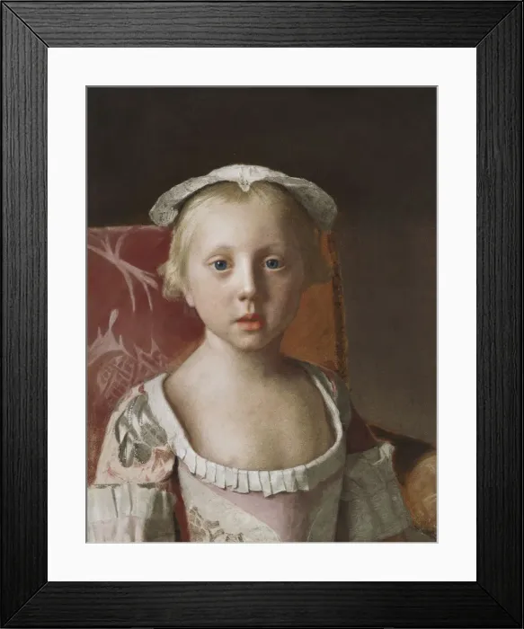 Framed Print : Portrait of Princess Louisa of Great Britain (1749-1768) Framed Print : Portrait of Princess Louisa of Great Britain (1749-1768)