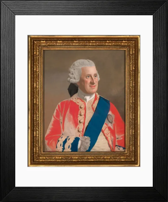 Framed Print : Portrait of George Keppel, 3rd Earl of Albemarle (1724-1772) Framed Print : Portrait of George Keppel, 3rd Earl of Albemarle (1724-1772)