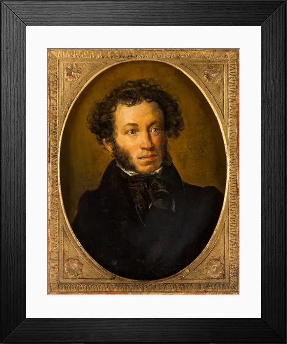Framed Print : Portrait of the poet Alexander Sergeyevich Pushkin (1799-1837), Second quarter of the 19th cen Framed Print : Portrait of the poet Alexander Sergeyevich Pushkin (1799-1837), Second quarter of the 19th cen