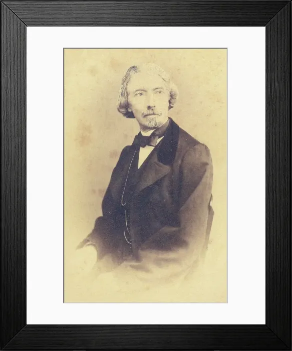 Framed Print : Portrait of Andrea Maffei (1798-1885), Second Half of the 19th cen Framed Print : Portrait of Andrea Maffei (1798-1885), Second Half of the 19th cen