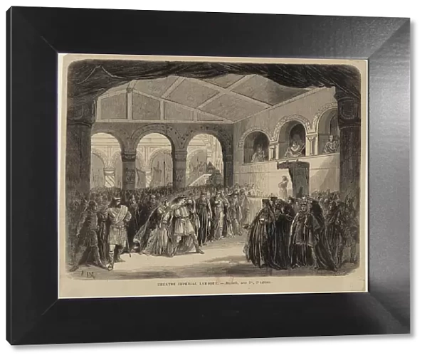 Opera Macbeth by Giuseppe Verdi. Paris, Theatre-Lyrique, 21. 04. 1865, 1865