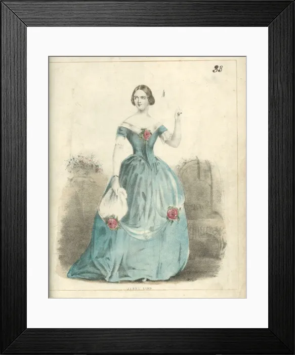 Framed Print : Portrait of the Soprano Jenny Lind (1820-1887), 1840-1842 Framed Print : Portrait of the Soprano Jenny Lind (1820-1887), 1840-1842