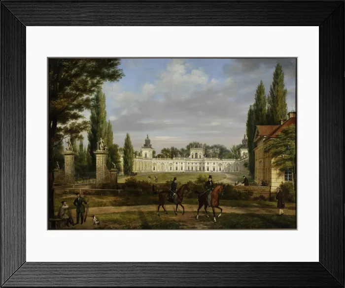 Framed Print : View of the Wilanow Palace, 1833 Framed Print : View of the Wilanow Palace, 1833