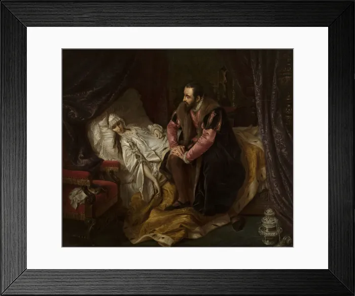Framed Print : The Death of Barbara Radziwill, 1860 Framed Print : The Death of Barbara Radziwill, 1860