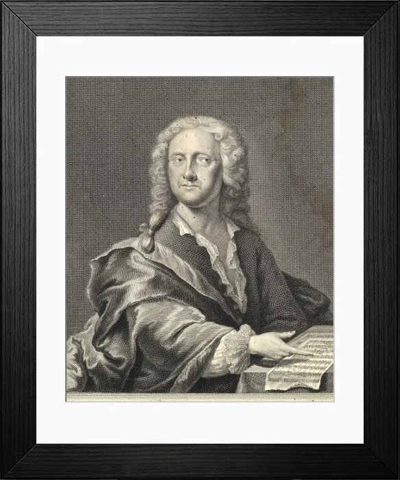 Framed Print : Portrait of Georg Philipp Telemann (1681-1767), 1730 Framed Print : Portrait of Georg Philipp Telemann (1681-1767), 1730