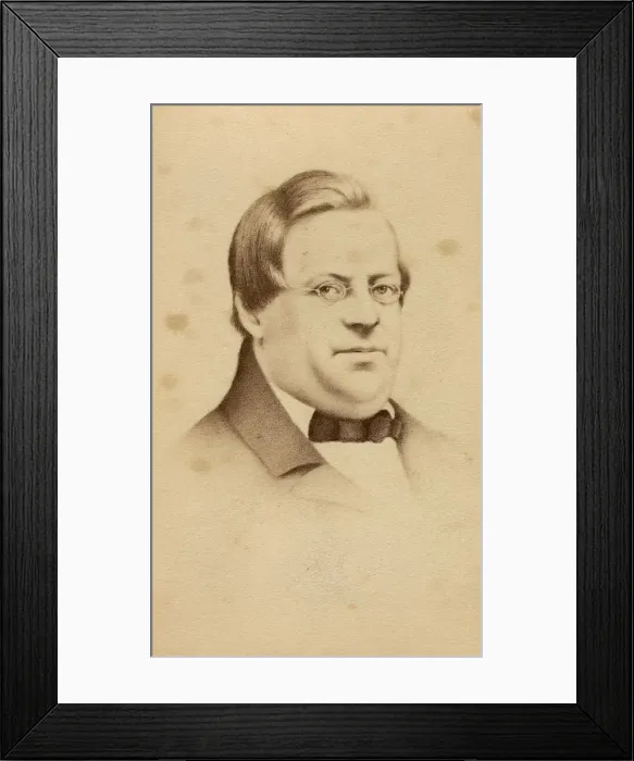 Framed Print : Portrait of Heinrich Marschner (1795-1861), Early 1860s Framed Print : Portrait of Heinrich Marschner (1795-1861), Early 1860s