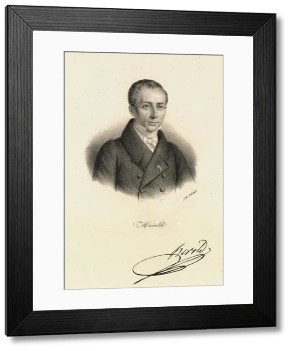 Framed Print : Portrait of Ferdinand Herold (1791-1833), ca 1820 Framed Print : Portrait of Ferdinand Herold (1791-1833), ca 1820