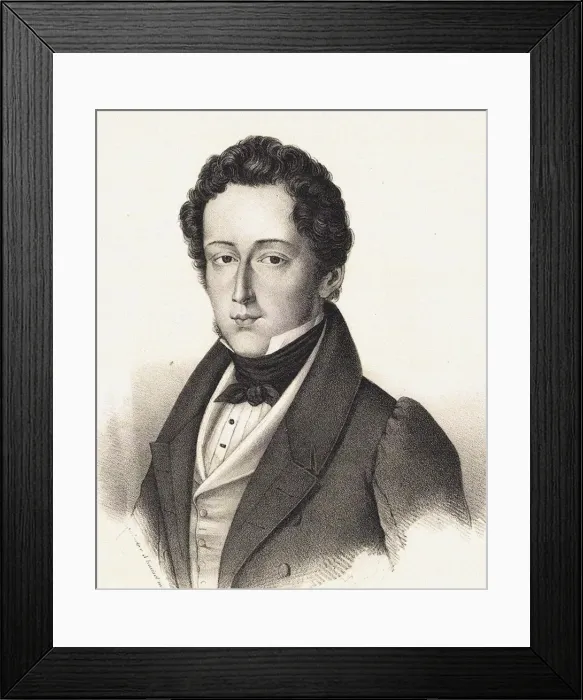 Framed Print : Portrait of Frederic Chopin (1810-1849), c. 1830 Framed Print : Portrait of Frederic Chopin (1810-1849), c. 1830