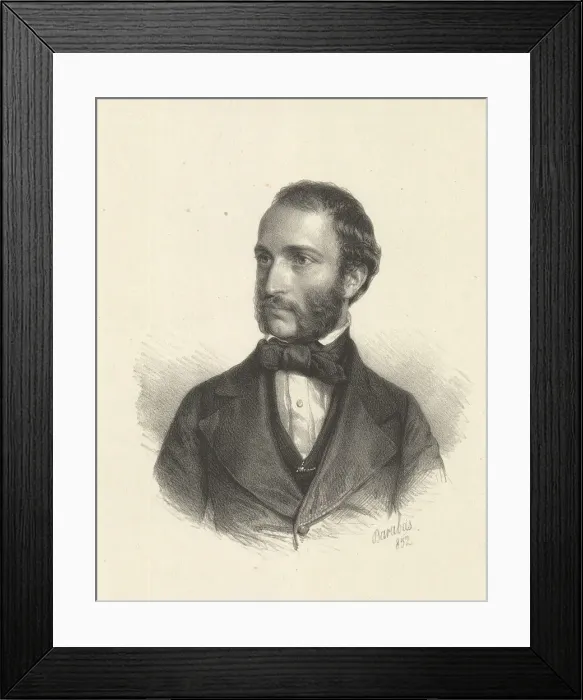 Framed Print : Portrait of Imre Szekely (1823-1887), 1852 Framed Print : Portrait of Imre Szekely (1823-1887), 1852