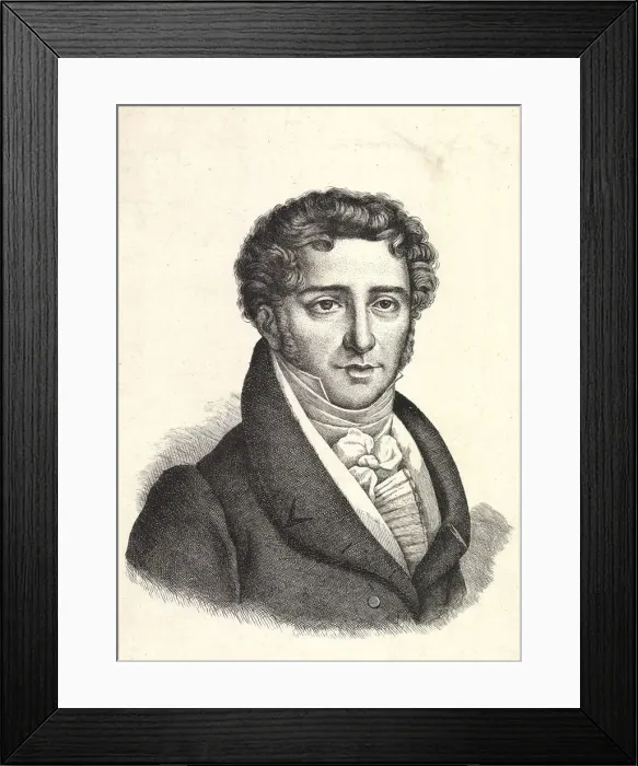 Framed Print : Portrait of Francois-Adrien Boieldieu (1775-1834), 1800s Framed Print : Portrait of Francois-Adrien Boieldieu (1775-1834), 1800s