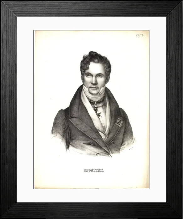 Framed Print : Portrait of Gaspare Spontini (1774-1851), 1810s Framed Print : Portrait of Gaspare Spontini (1774-1851), 1810s