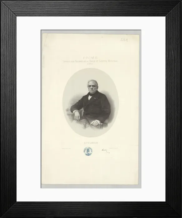 Framed Print : Portrait of Daniel-Francois-Esprit Auber (1782-1871), 1866 Framed Print : Portrait of Daniel-Francois-Esprit Auber (1782-1871), 1866