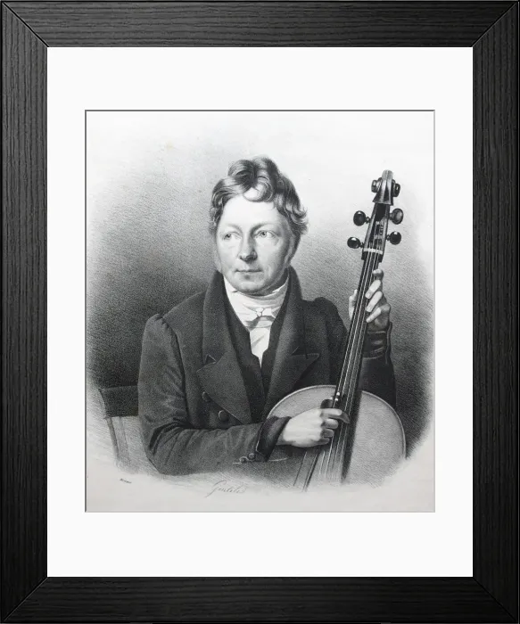 Framed Print : Portrait of Bernhard Heinrich Romberg (1767-1841), ca 1820 Framed Print : Portrait of Bernhard Heinrich Romberg (1767-1841), ca 1820