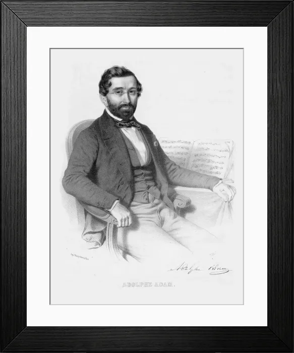 Framed Print : Portrait of Adolphe Adam (1803-1856), 1850 Framed Print : Portrait of Adolphe Adam (1803-1856), 1850