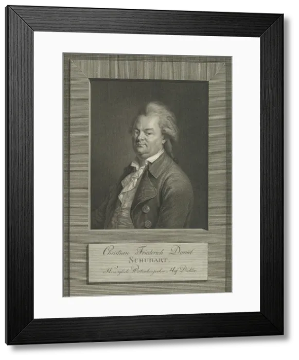 Framed Print : Portrait of Christian Friedrich Daniel Schubart (1739-1791), 1790 Framed Print : Portrait of Christian Friedrich Daniel Schubart (1739-1791), 1790