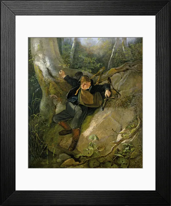Framed Print : Hunting Accident, 1839 Framed Print : Hunting Accident, 1839