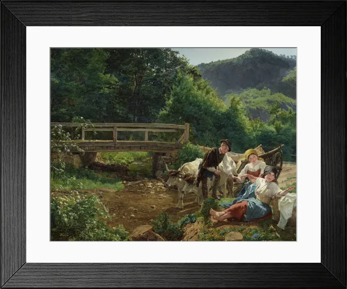 Framed Print : Reconciliation at the Bridge, 1864 Framed Print : Reconciliation at the Bridge, 1864