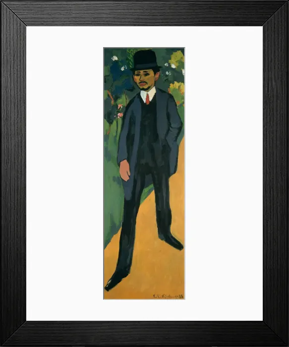 Framed Print : Portrait of Erich Heckel, 1910 Framed Print : Portrait of Erich Heckel, 1910