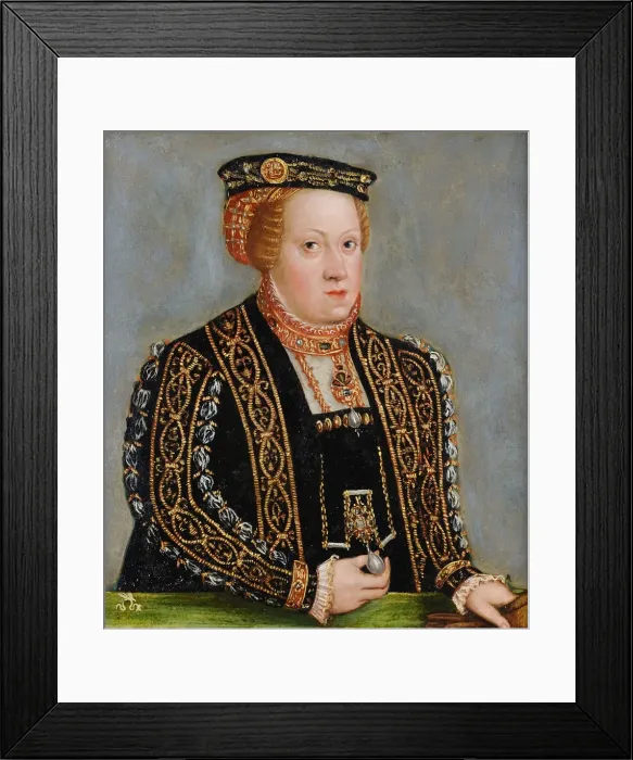 Framed Print : Portrait of Catherine of Austria (1533-1572), Queen of Poland, c. 1565 Framed Print : Portrait of Catherine of Austria (1533-1572), Queen of Poland, c. 1565