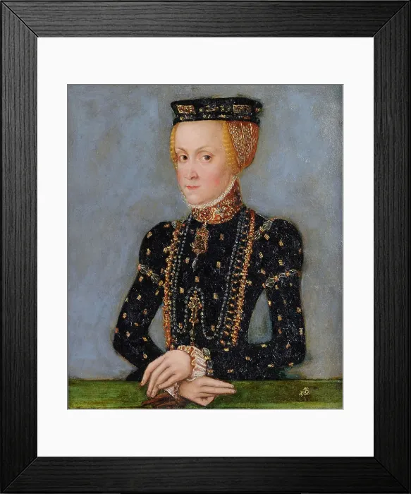 Framed Print : Portrait of Anna Jagiellon (1523-1596), Queen of Poland, c. 1565 Framed Print : Portrait of Anna Jagiellon (1523-1596), Queen of Poland, c. 1565