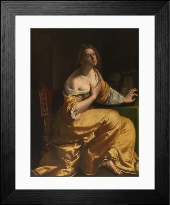 Framed Print : Self-Portrait as Mary Magdalene, c. 1618 Framed Print : Self-Portrait as Mary Magdalene, c. 1618