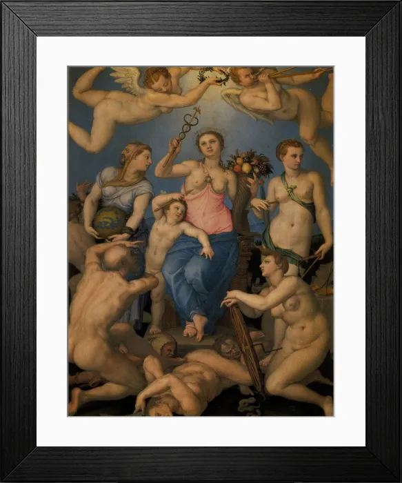 Framed Print : Allegory of Happiness, 1564 Framed Print : Allegory of Happiness, 1564