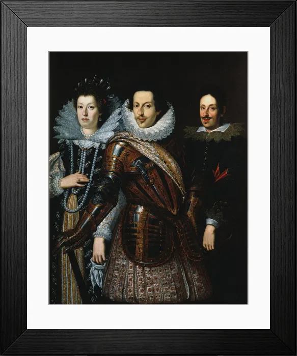 Framed Print : Maria Maddalena of Austria (1587-1631), Cosimo II de Medici (1590-1621) and Ferdinando II de Medic Framed Print : Maria Maddalena of Austria (1587-1631), Cosimo II de Medici (1590-1621) and Ferdinando II de Medic