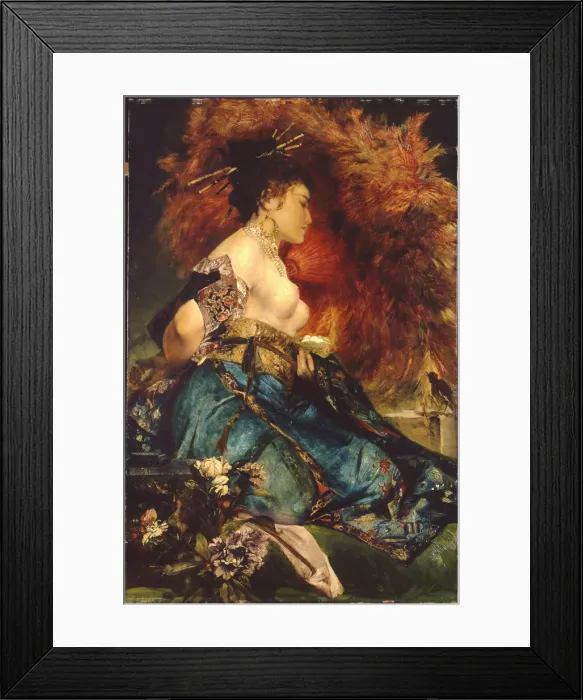 Framed Print : Japanese Woman, ca 1873-1875 Framed Print : Japanese Woman, ca 1873-1875
